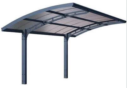 Benefits of Cantilever Carports - Black cantilever carport