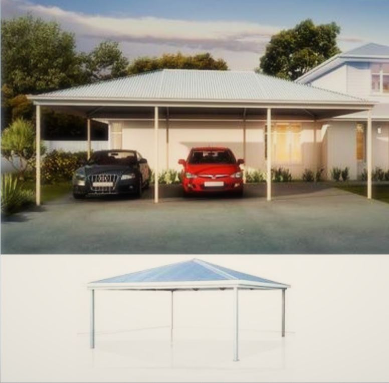 Professional Choice Sheds - Hip Roof Carport