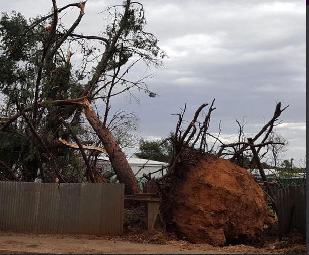 Best Sheds for Adelaide and South Australia - Storm damage at Blyth South Australia