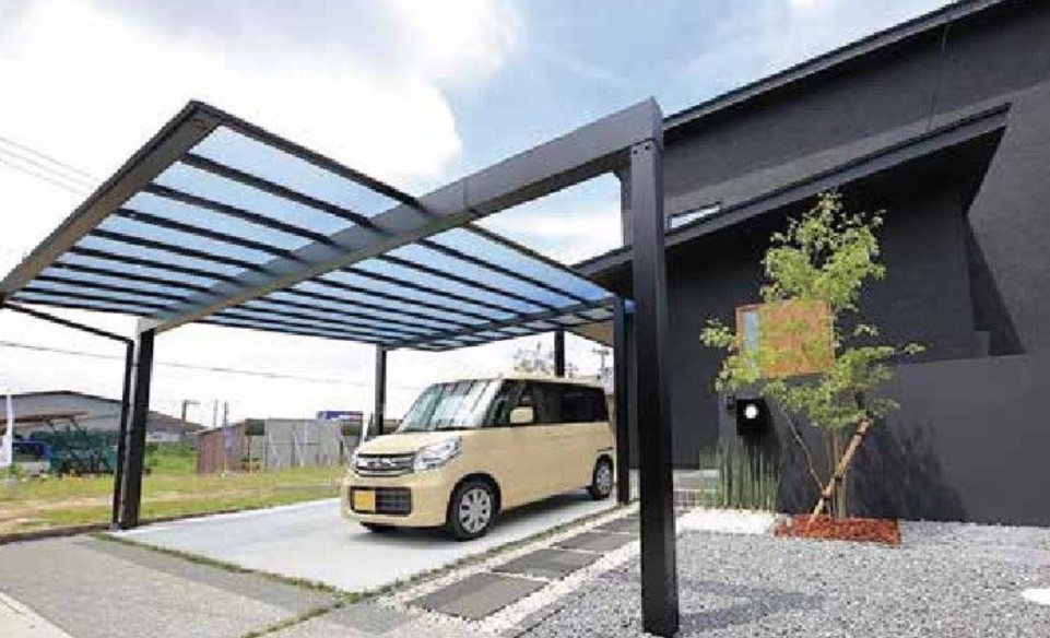 Cantilever Carports with More! a Photo of the new large cantaport