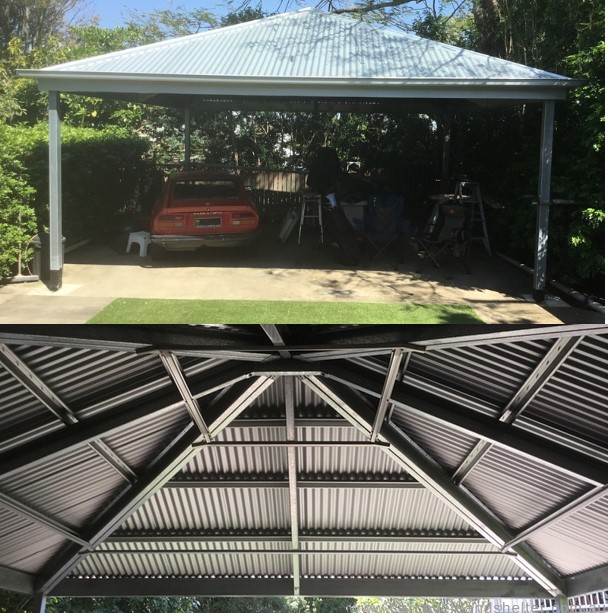 Carports for Melbourne a versatile Melbourne carport, a hip roof carport.