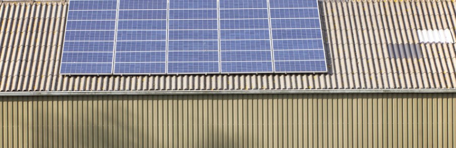 Frequently Asked Questions about Solar Panels on a Shed or Carport, photo of solar panels on shed roof