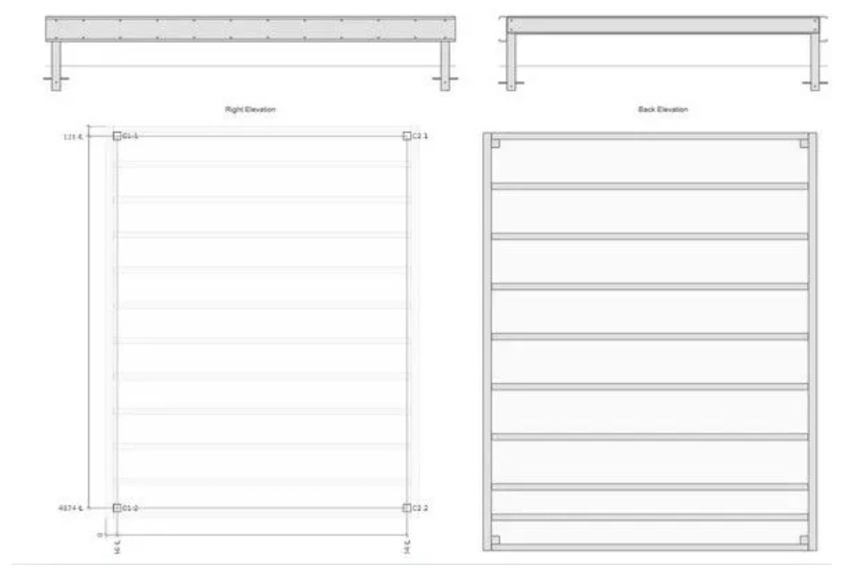 plan of steel decking.