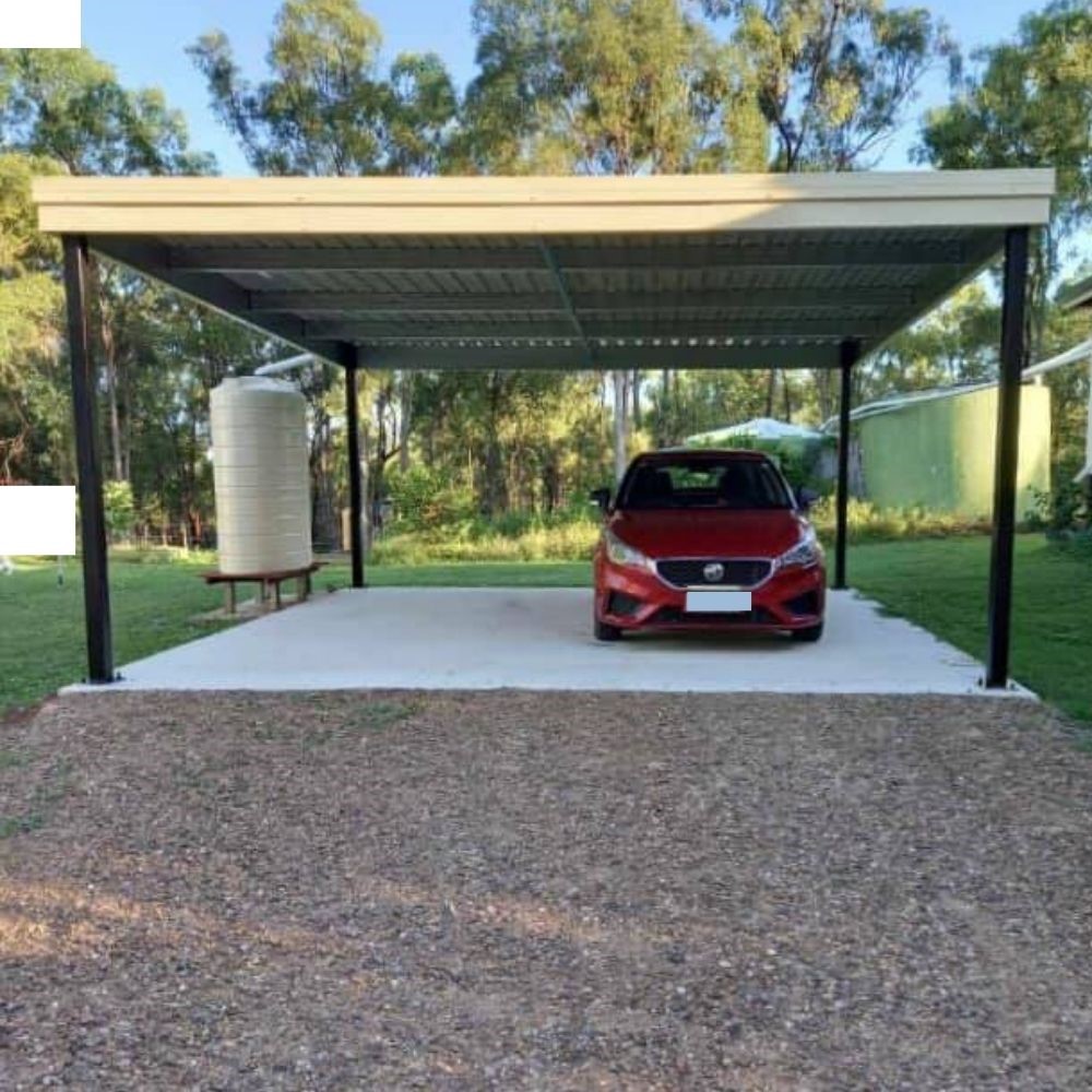 The Skillion Roof Carport is a Practical Choice for Modern Storage, Double carport Skillion Professional Choice