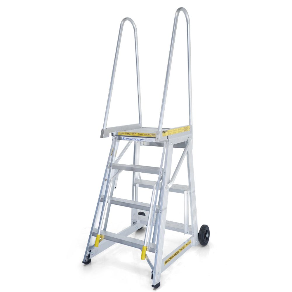 StockMaster Step-Thru Ladder: Practical Mezzanine Access Made Easy