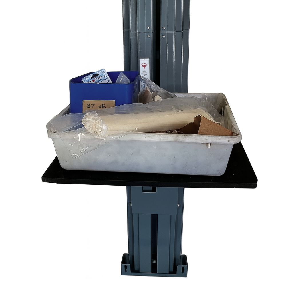 StockMaster Mezzalift: Affordable Goods Lift for Mezzanines in use