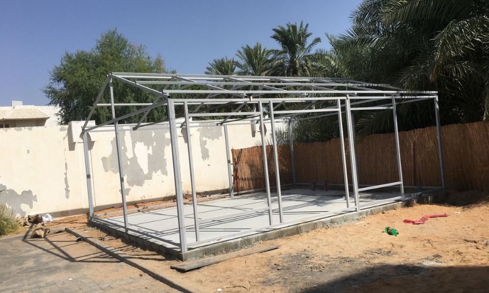 Shed Installation on Concrete