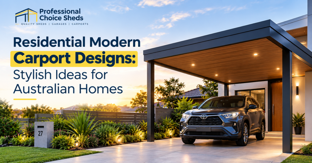 Residential Modern Carport Designs: Stylish Ideas for Australian Homes