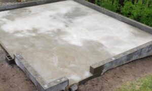 Concrete Floor for Garden Shed