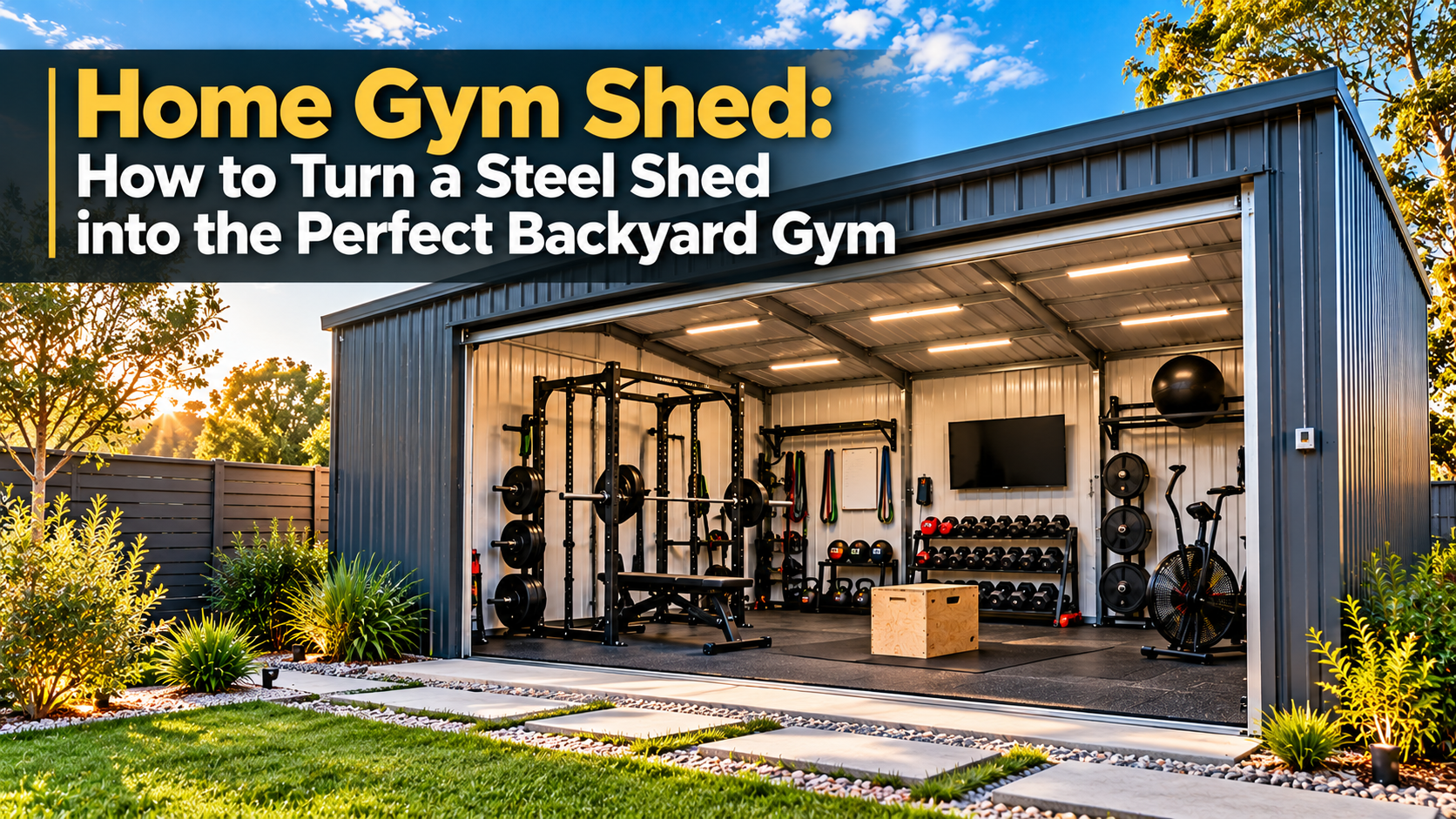 Home Gym Shed: How to Create the Perfect Backyard Workout Space